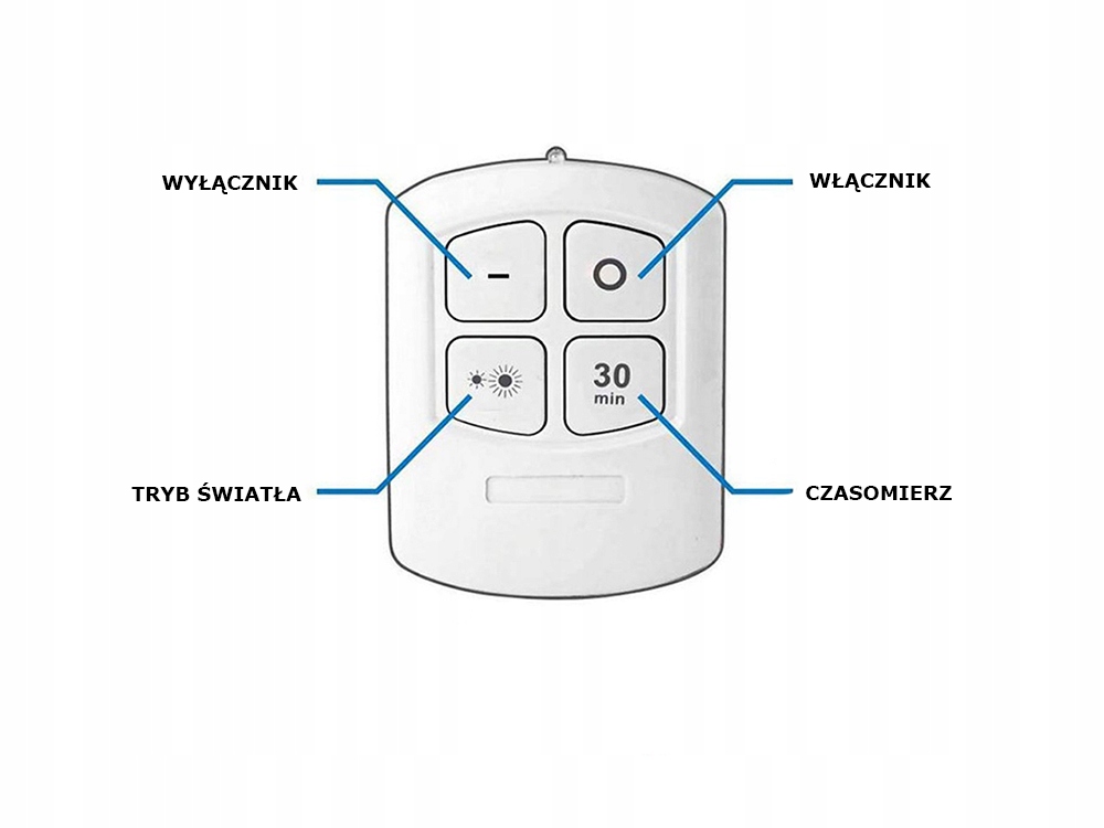 3x LAMPKA COB LED BEZPRZEWODOWA LAMPA PILOT NA BATERIE SAMOPRZYLEPNA ZESTAW Kolor biały