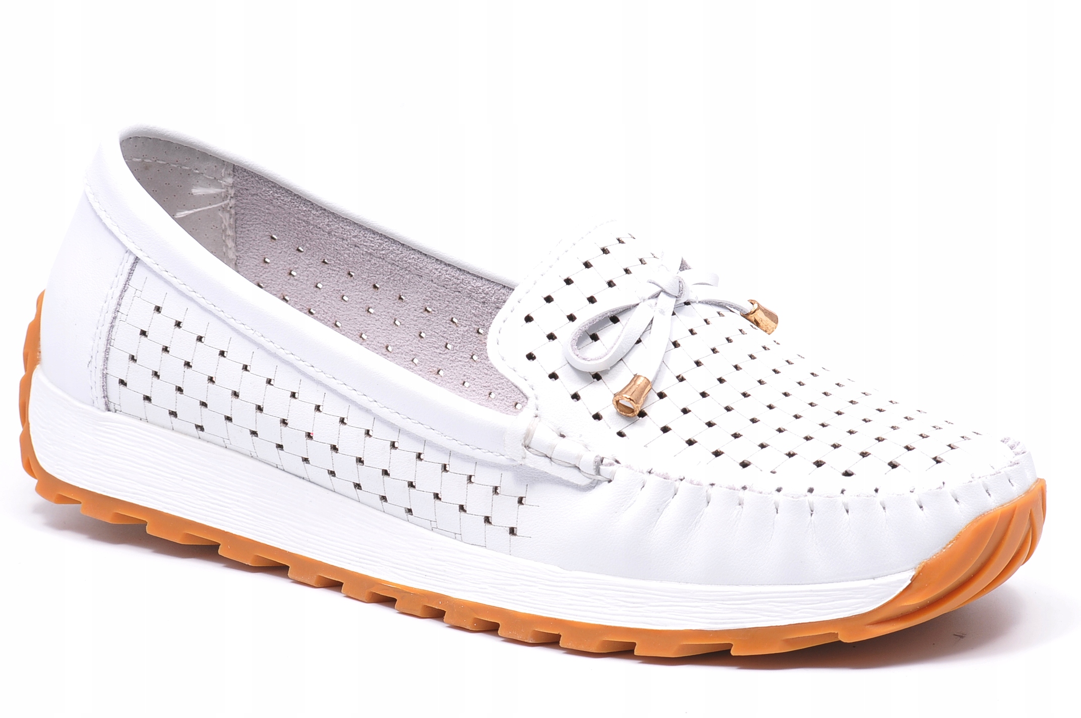 Mokasíny Artiker 56C1851 Bílé Velikost 38