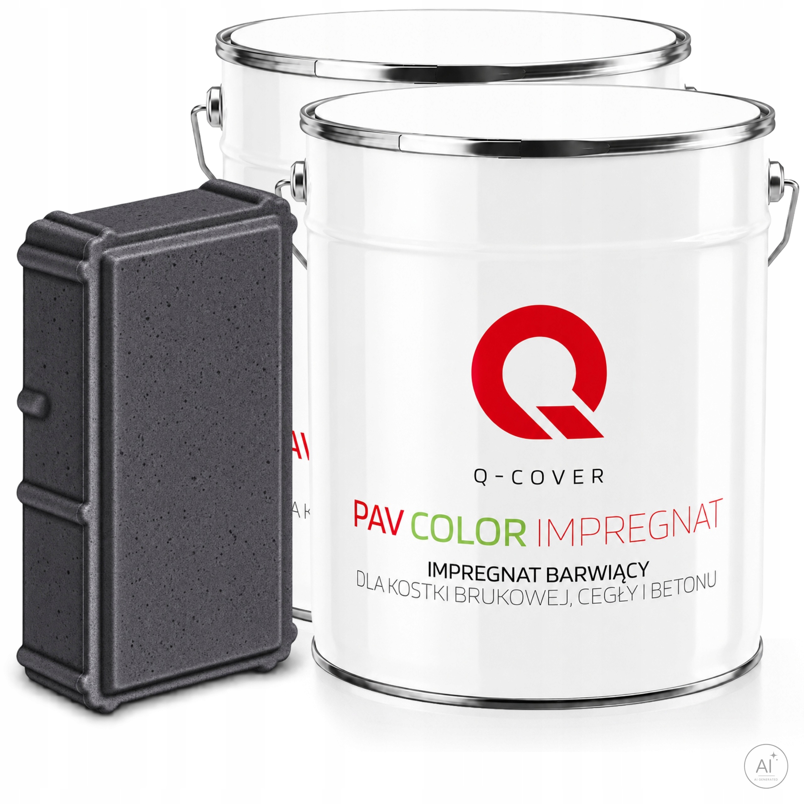 Farbiaci impregnačný prípravok na kocky 5L Farba Šedá Grafitová