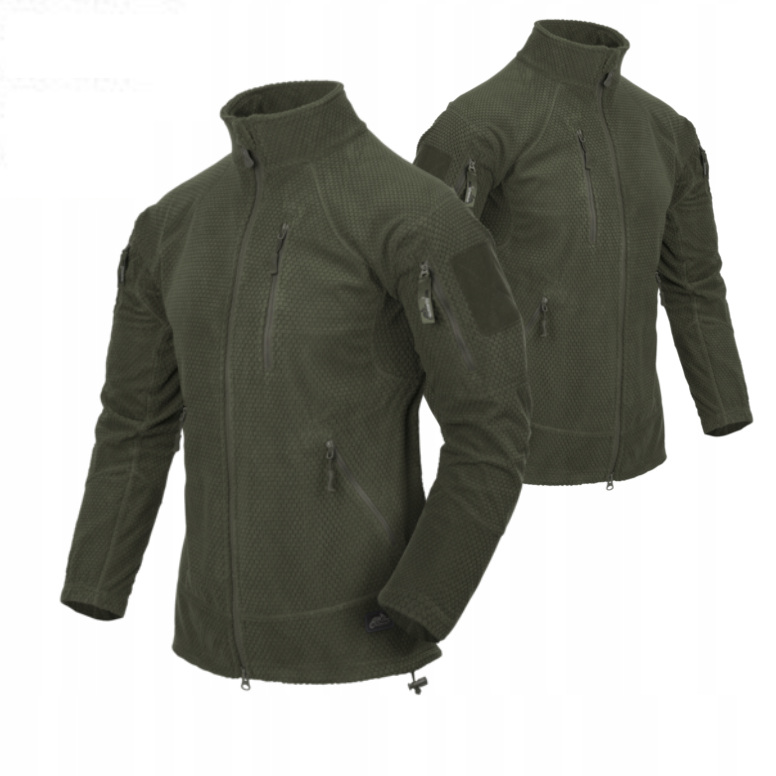 Mikina Fleecová Pánská Teplý Fleece Na Zip Helikon Alpha Tactical Olive L