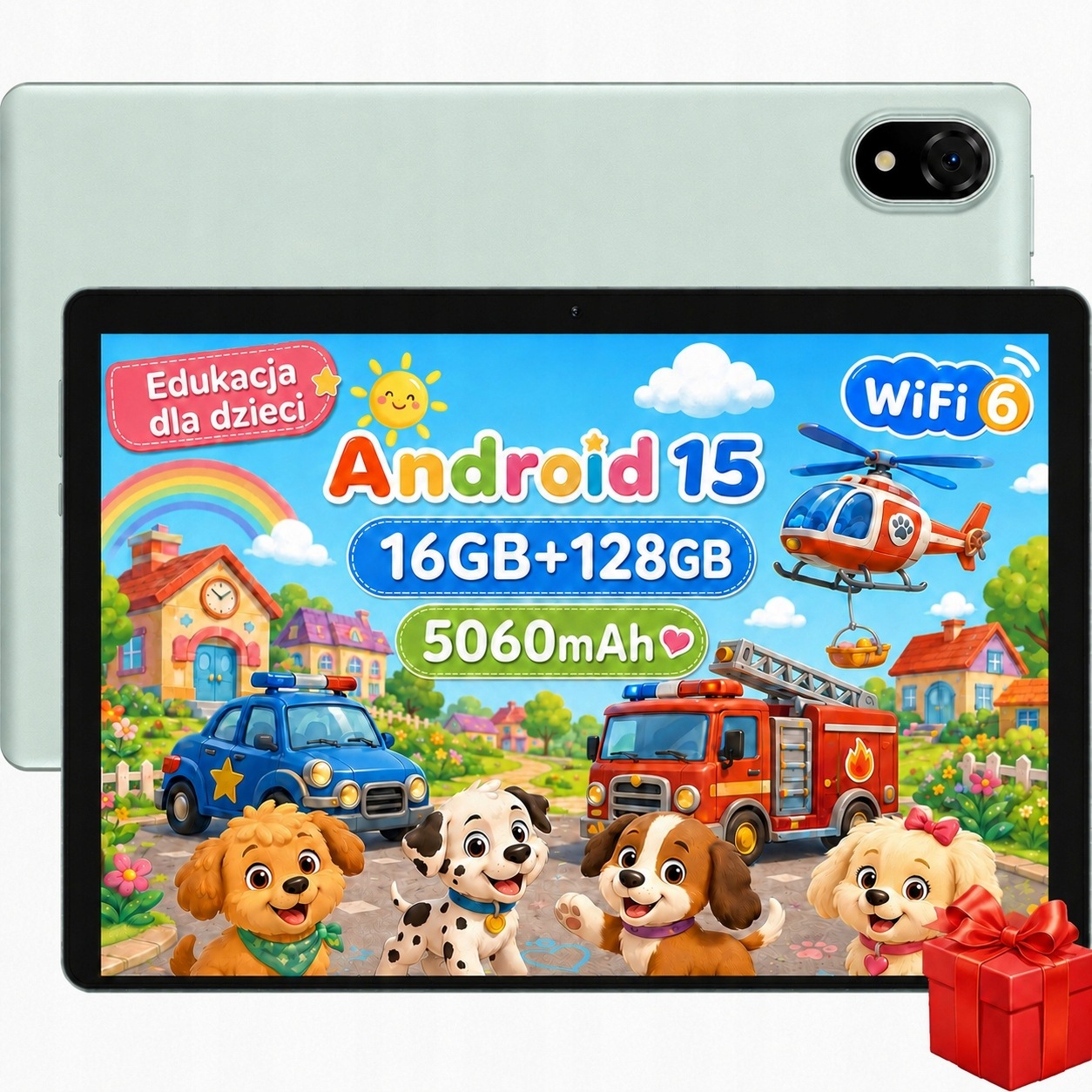 Tablet Gyereknek 10,1" Doogee 16/128GB 5060mAh FHD/1TB/GMS/WIFI/Android15