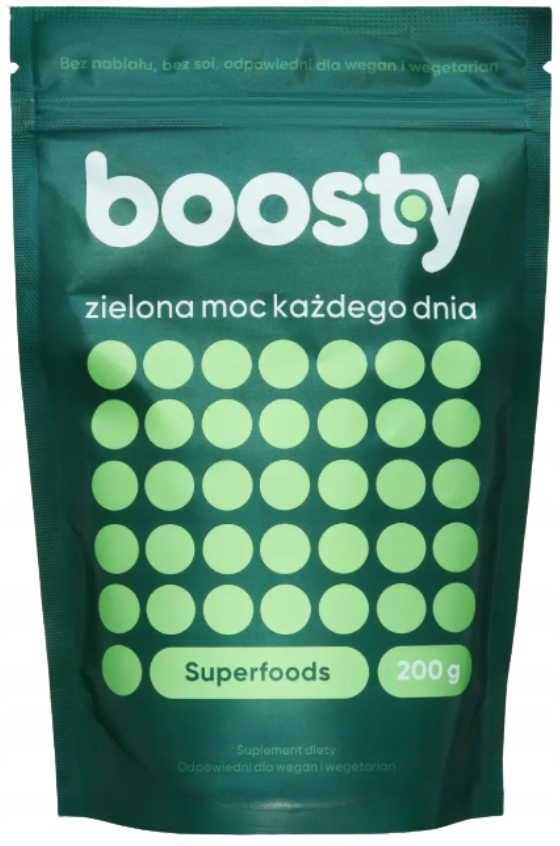 Boosty Zielona moc każdego dnia Superfoods na trawienie wzdęcia 200 g