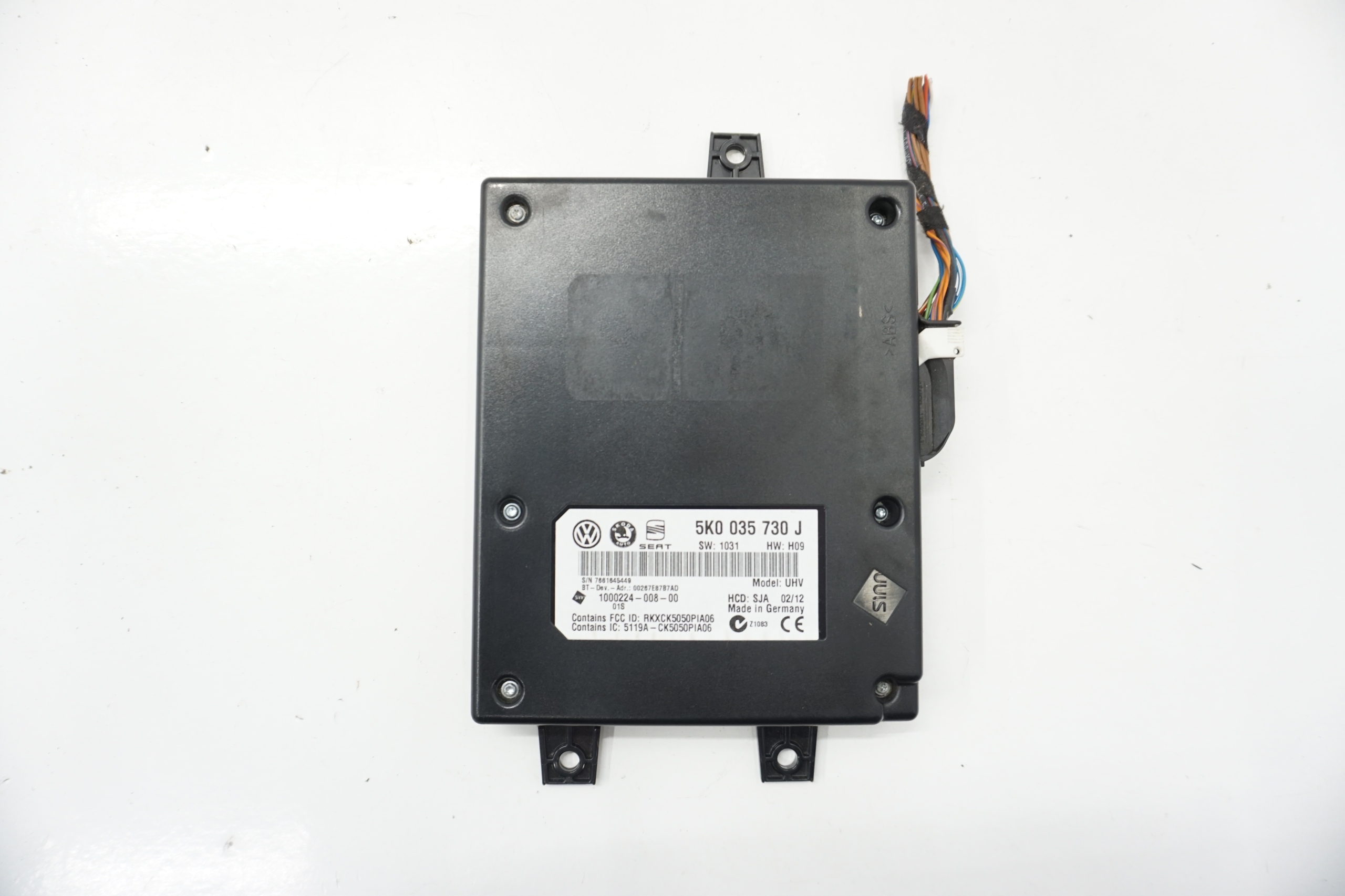 VW GOLF VI BLUETOOTH МОДУЛЬ 5K0035730J
