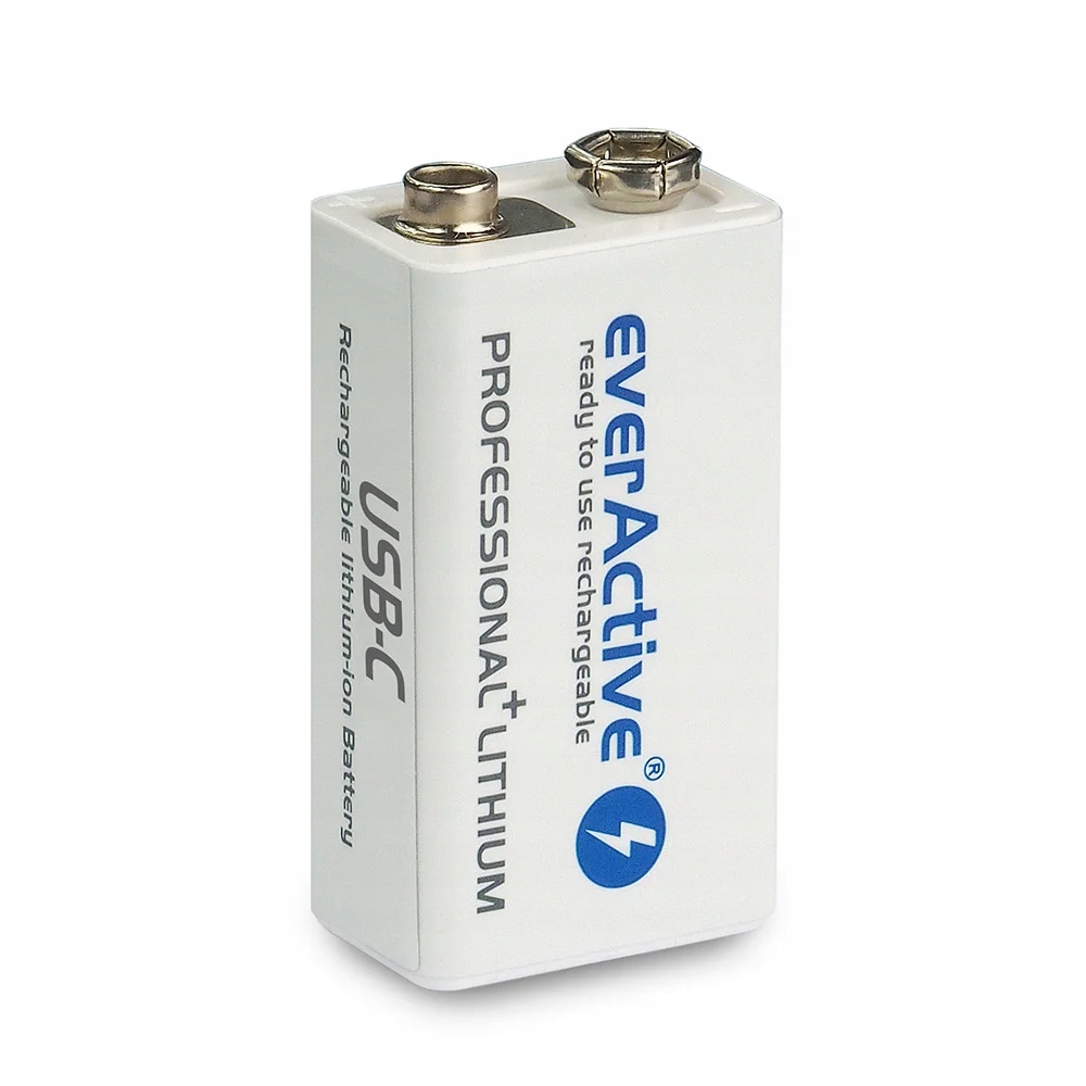 Литий-ионный аккумулятор Everactive 9V (6F22) 500mah 1 шт.