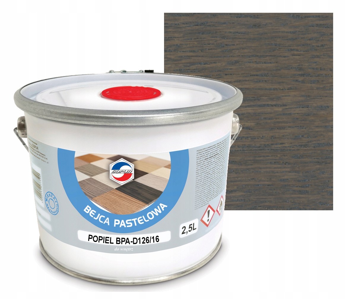 Bejca pastelowa Sopur BPA-D126/16 popiel 2,5L