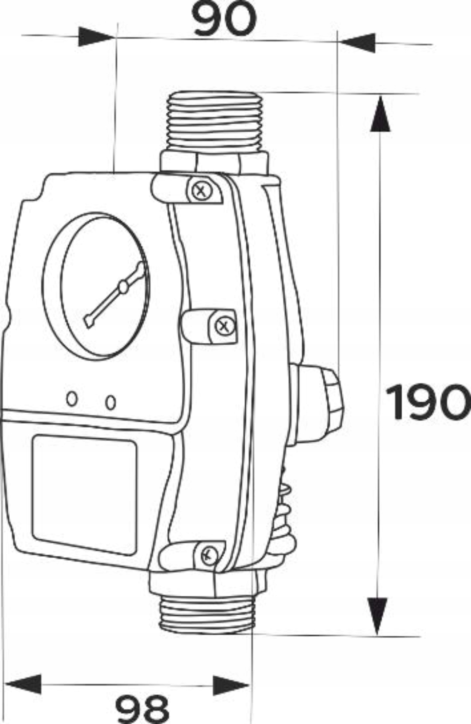 OMNIGENA POMPA MULTI 1100 INOX 230V ZESTAW HYDROFOROWY OPC59 1000W 5400 l/h Moc silnika 1000 W