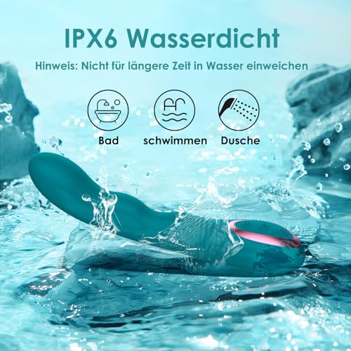 WIBRATOR G-Punkt Dla Kobiet 3 Rotacje 10 Wibracji Cichy Dildo Zestaw — miniatura 6