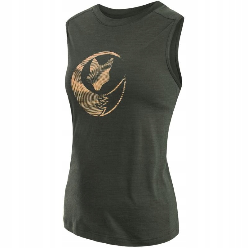 Sensor Triko Merino Air Fox dámské bez rukávů olivová zelená S