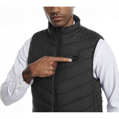 Kamizelka Podgrzewana na USB Kurtka Bezrękawnik Zimowa Ogrzewana Uniseks L Szerokość pod pachami 58.5 cm