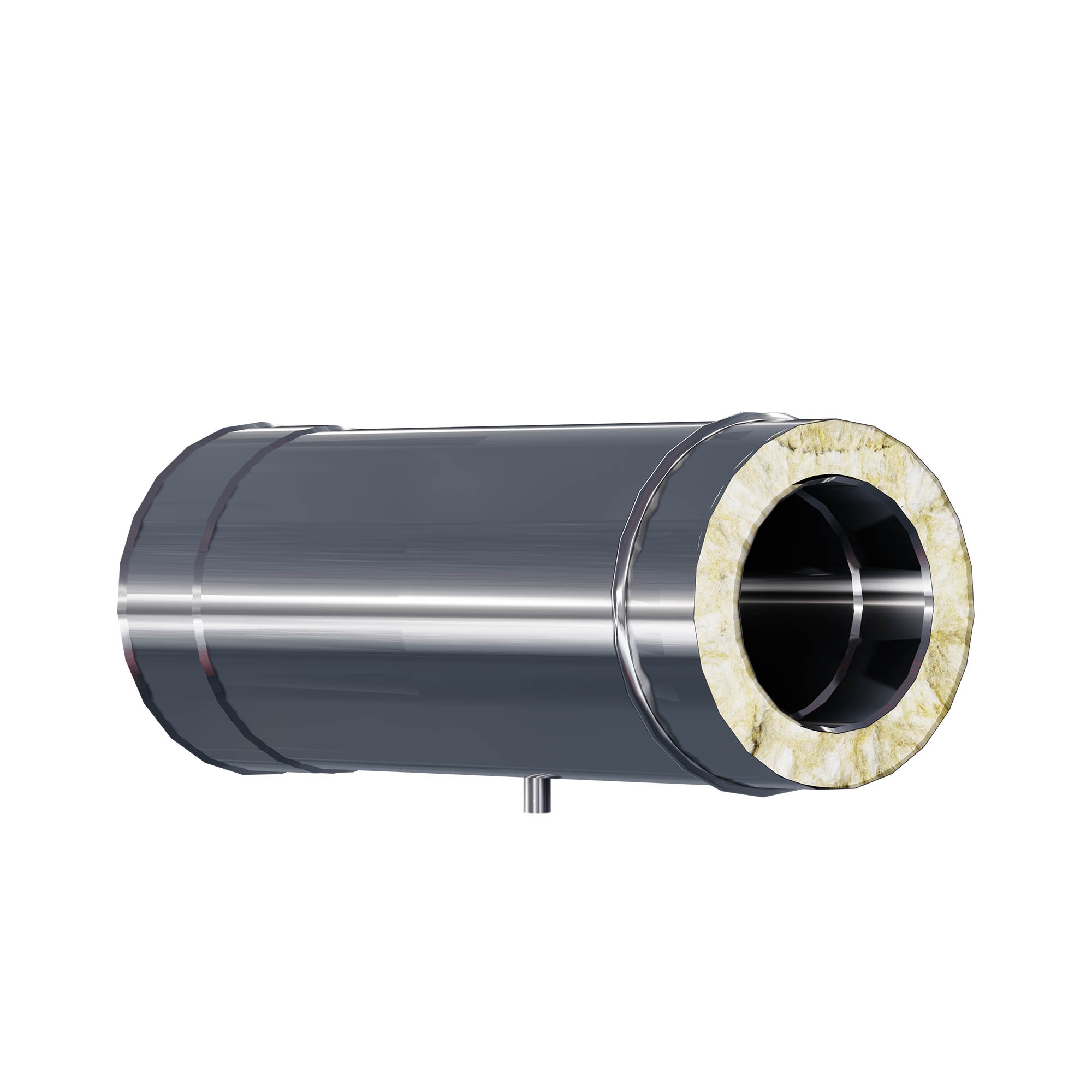 Kzd Trubka izolovaná s měřícím hrdlem 1/2" fi 110 0,5 m 0,8 mm komínová vložka