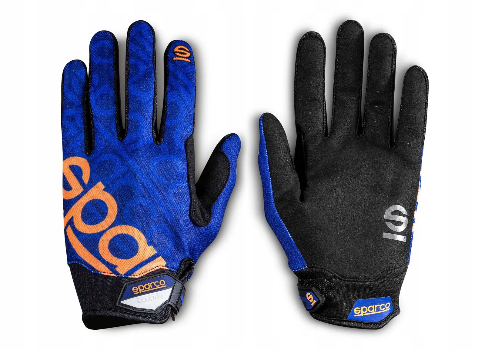 Rukavice pro mechaniky Sparco Meca-3, Barva modro-oranžová, Velikost 10