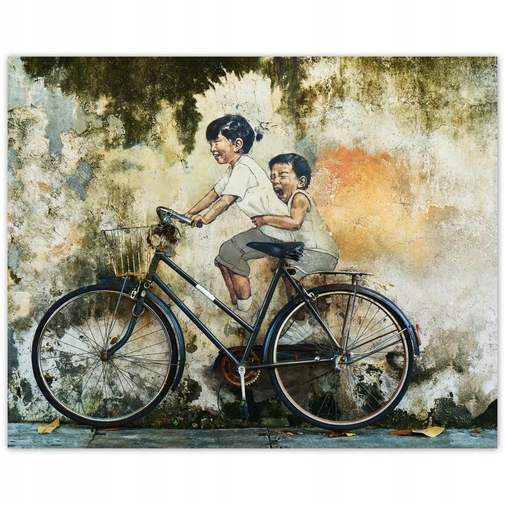 

Plakat 50x40 Banksy Dzieciaki Rower