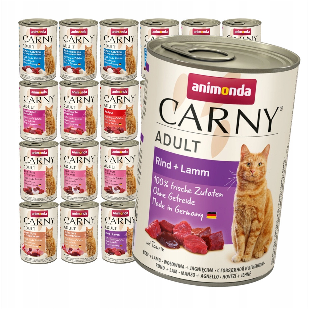 Levně Animonda Carny Adult 24x400g Mokré Krmivo Pro Kočky Mix 6 příchutí