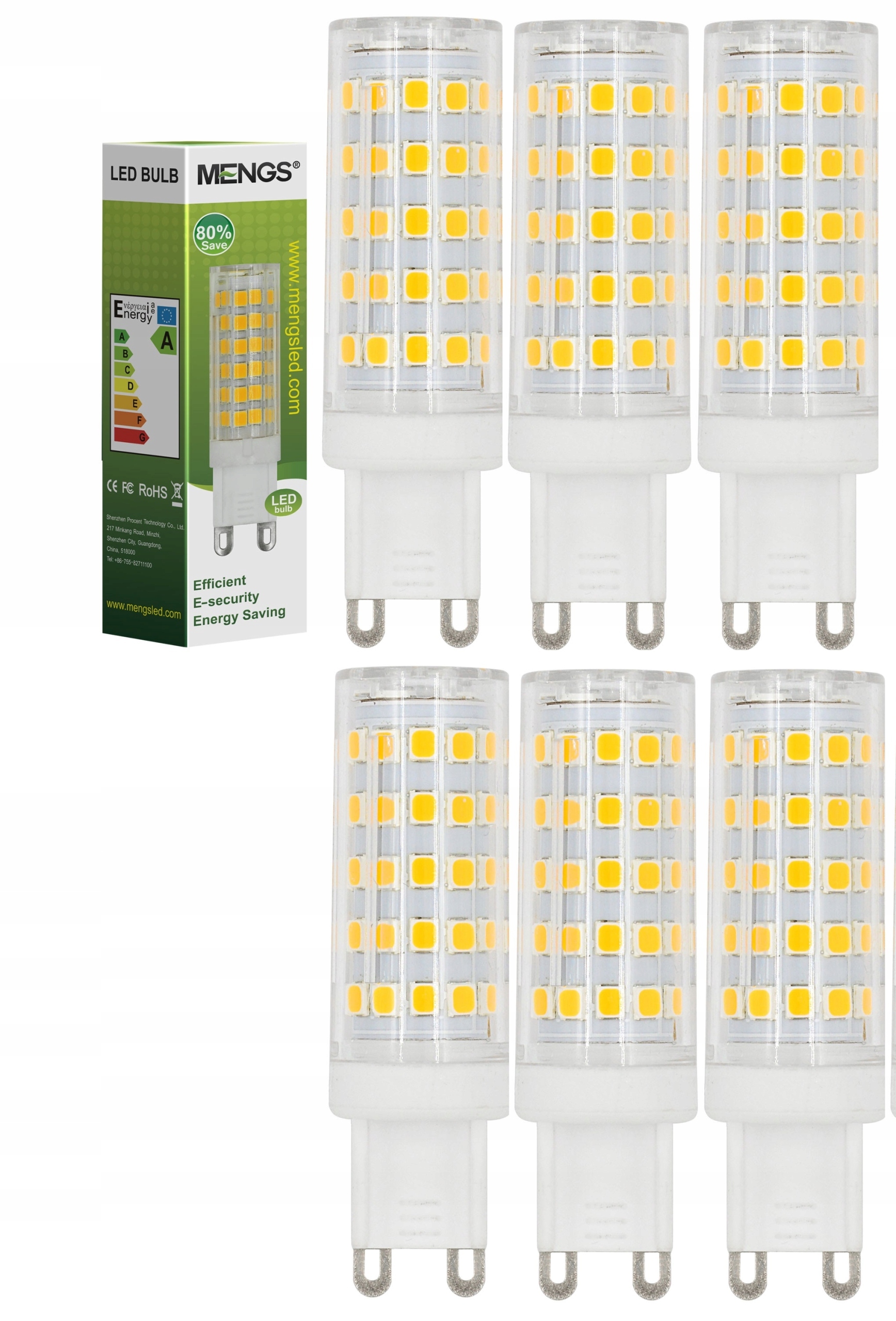 

Żarówka Led G9 10W=80W Biały Ciepły 6 sztuk