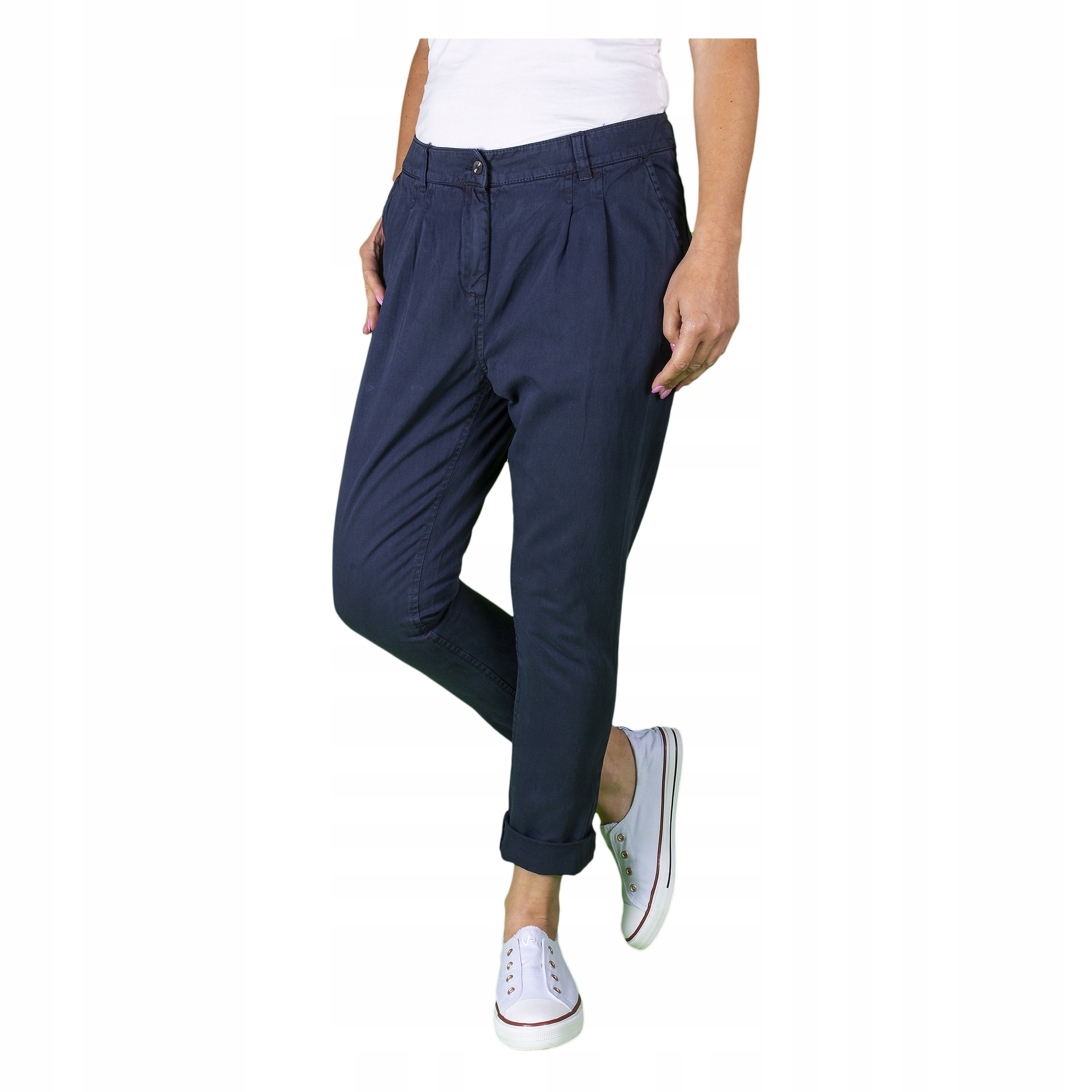 

spodnie damskie Spodnie Chinosy plus size 46