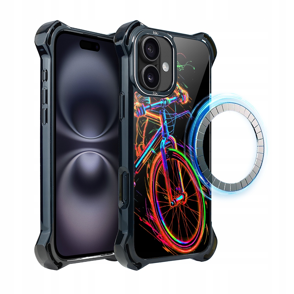 Pouzdro pro iPhone 16 Plus Ibizu DropGuard Ultra s MagSafe, cyklistická vibrace