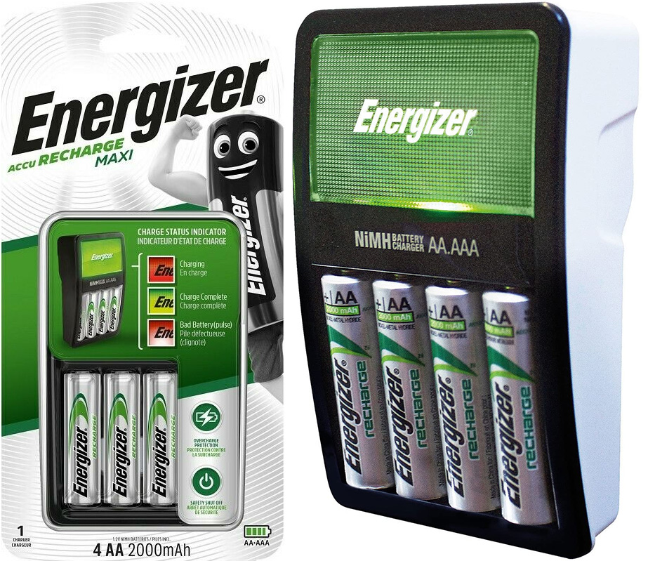 

Ładowarka Maxi Aa Aaa +4x akumulatorki R6 2000mAh