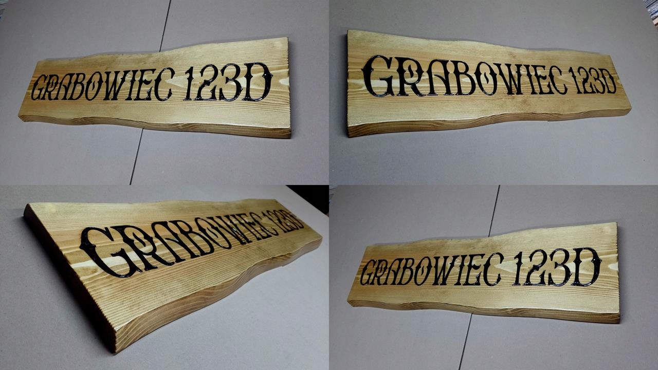 Wypalanie na Drewnie napisów szyld drewniany graw EAN (GTIN) 5906623748907