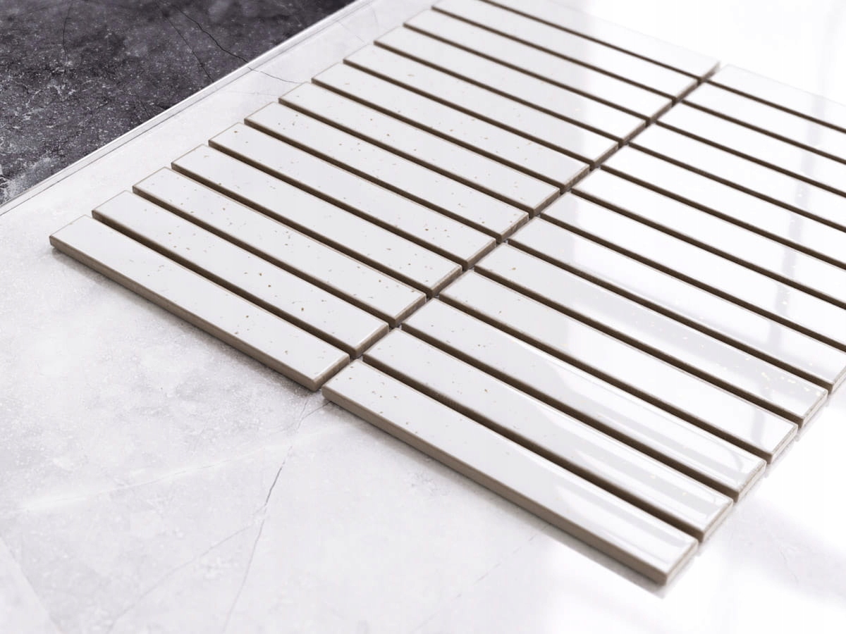 MOZAIKA CERAMICZNA PIANO WHITE BIAŁA Typ mozaika