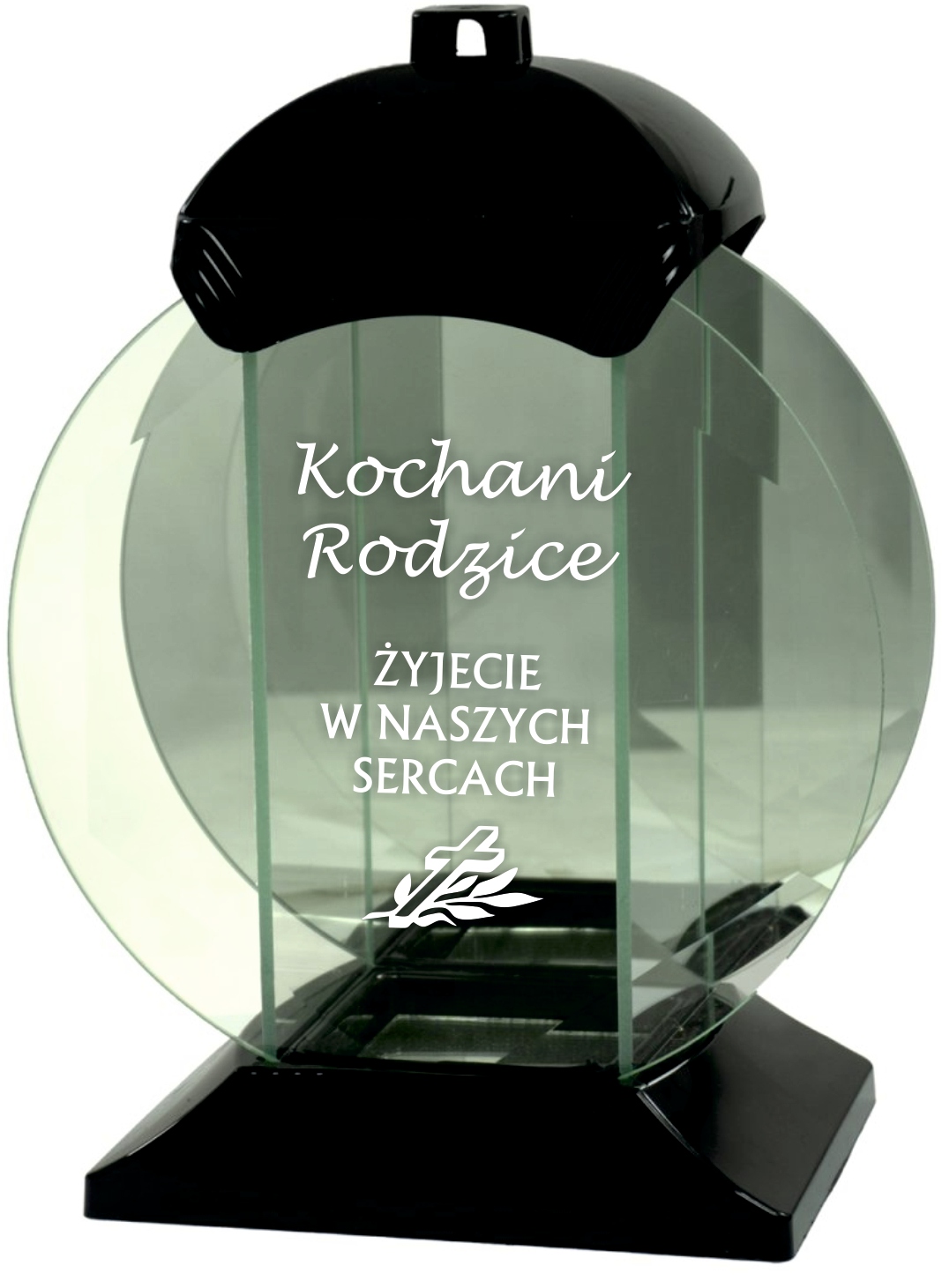 Hřbitovní Svíčka Skleněná rytina Milovaní Rodiče