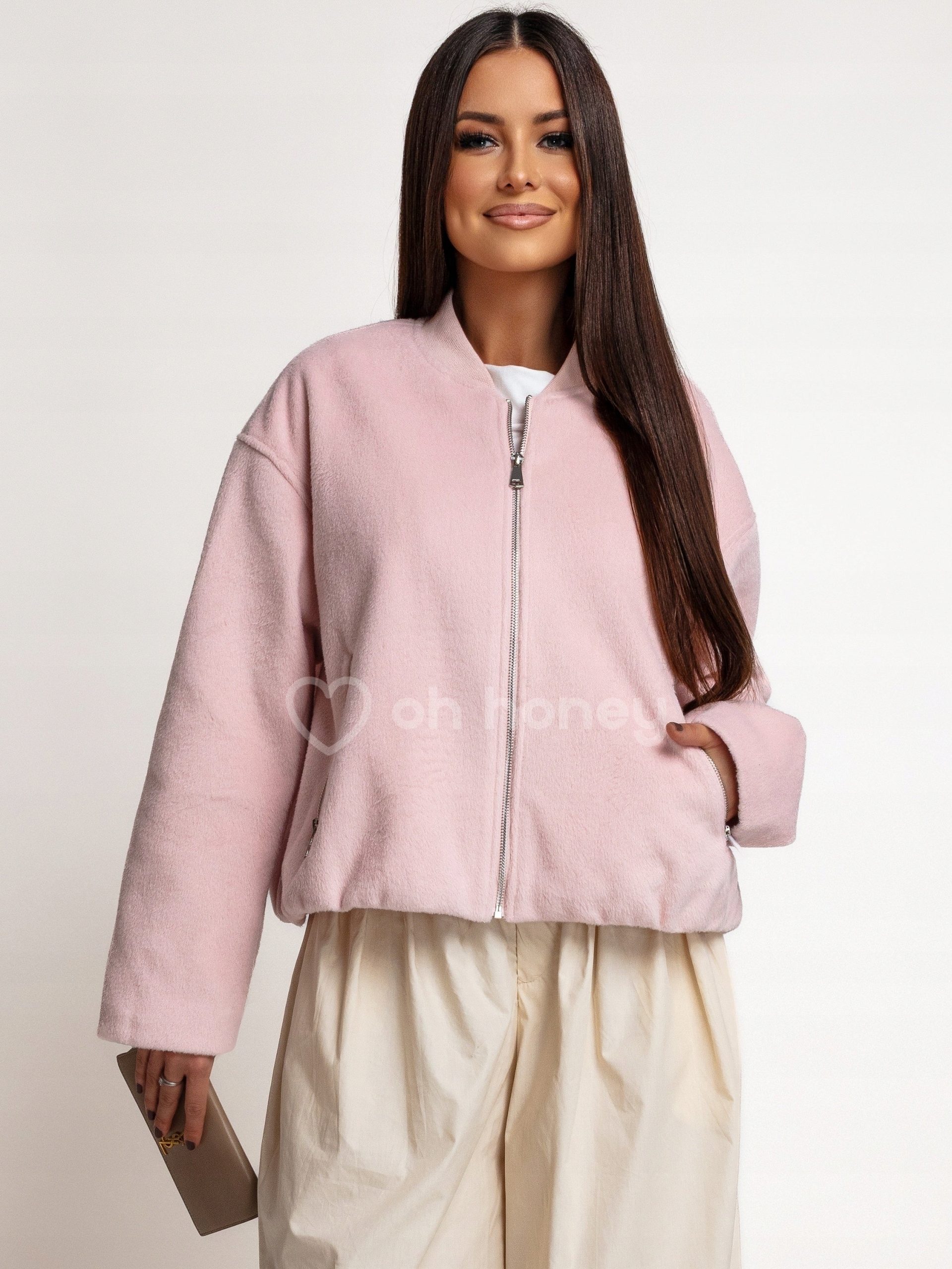 Kurtka Bomberka Różowa Blake S/m