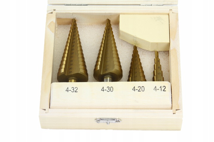 ZESTAW WIERTEŁ STOPNIOWE STOŻKOWE TYTAN HSS 4-32MM Marka Mar-Pol