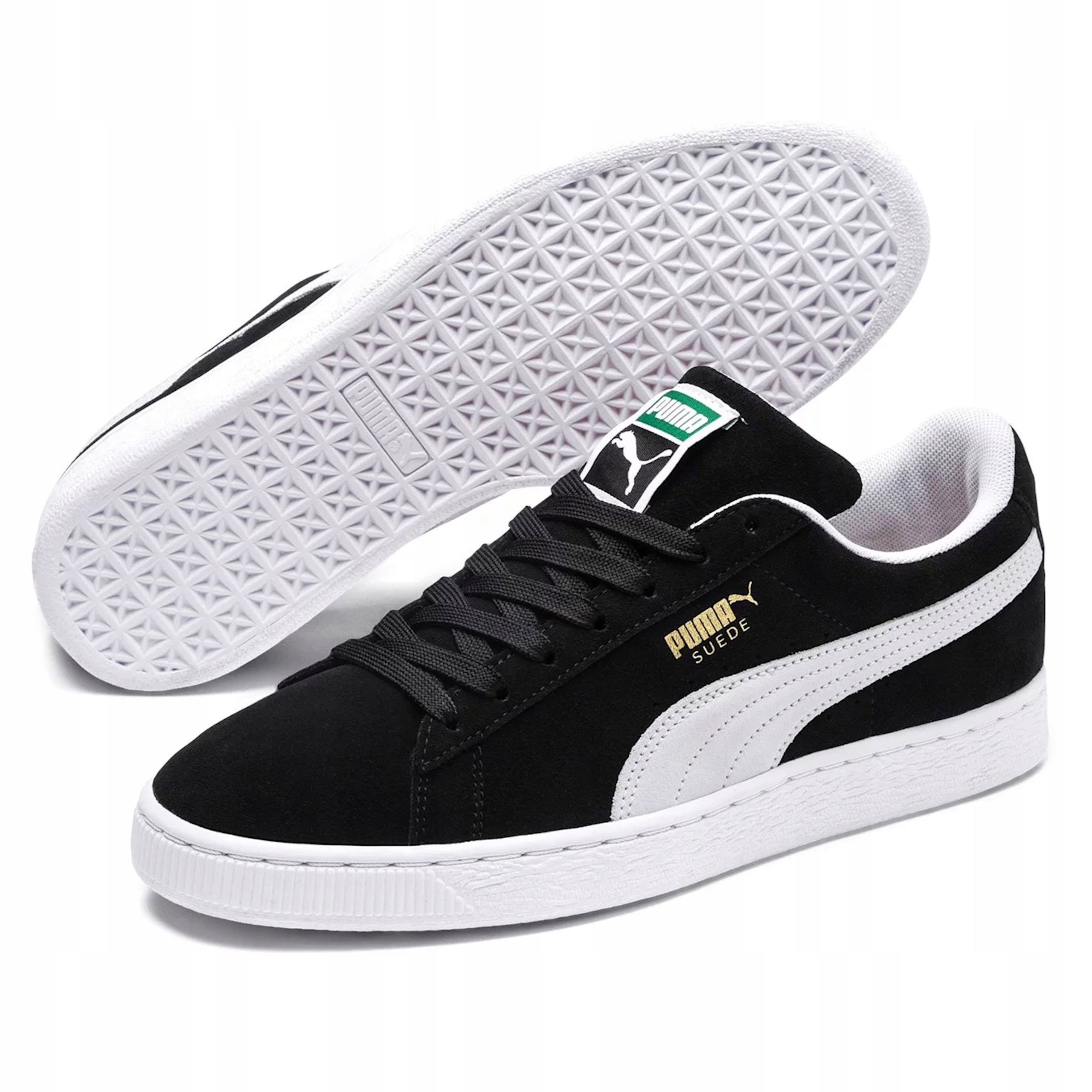 Dámské boty Puma Suede Classic sportovní černé tenisky nubukové barvy 36