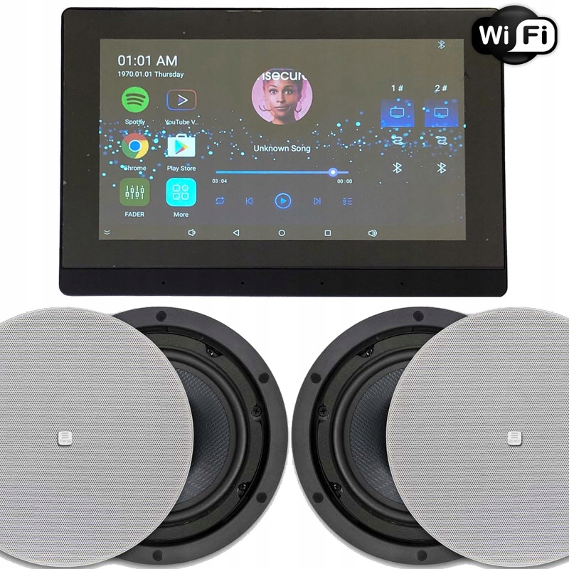 HIFI RADIO INTERNETOWE PODTYNKOWE WIFI BT APART