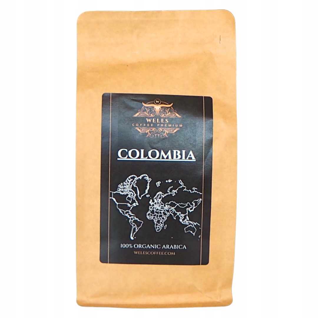 Levně Káva zrnková 500 g Colombia Čerstvě pražená 100% Arabika do kávovaru Weles