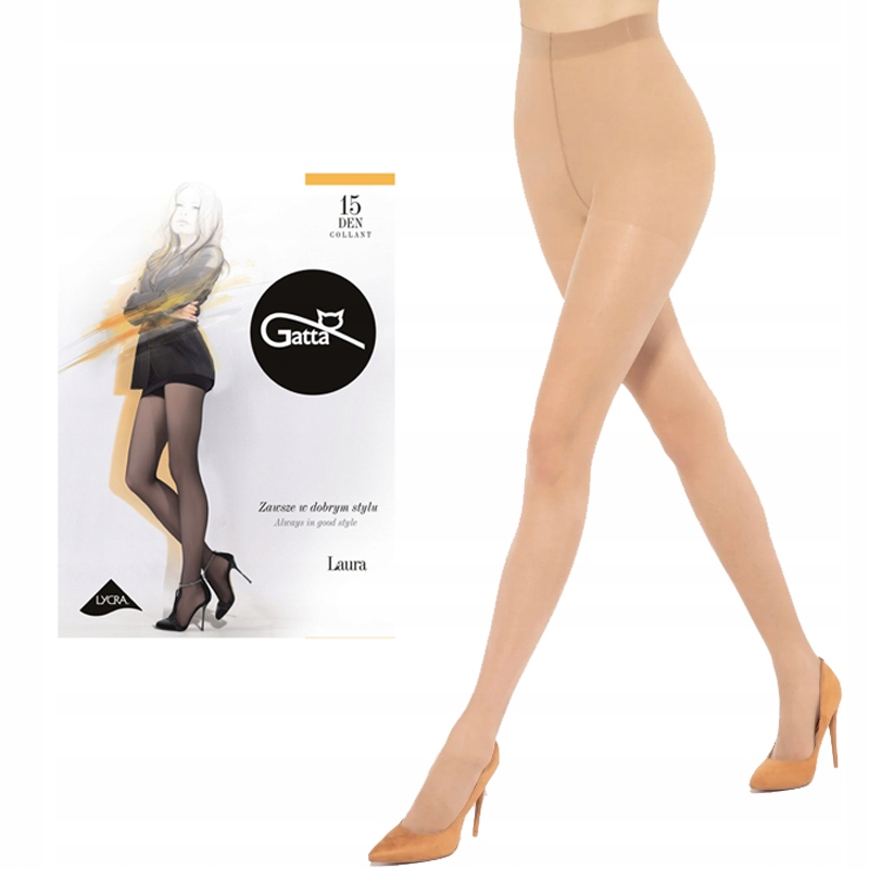 

Rajstopy Gatta Laura 15 den lycra 4-L Visone