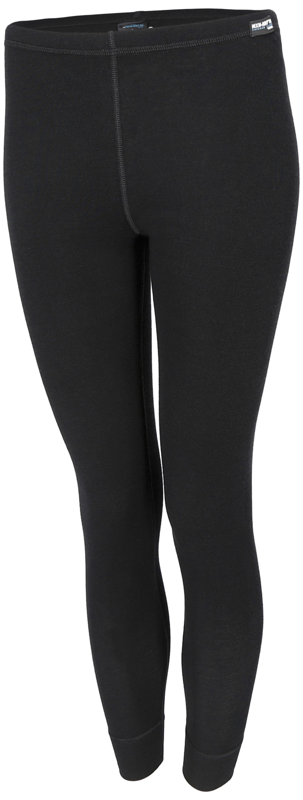 damskie czarne getry termoaktywne z wełny Merynosa 2XL