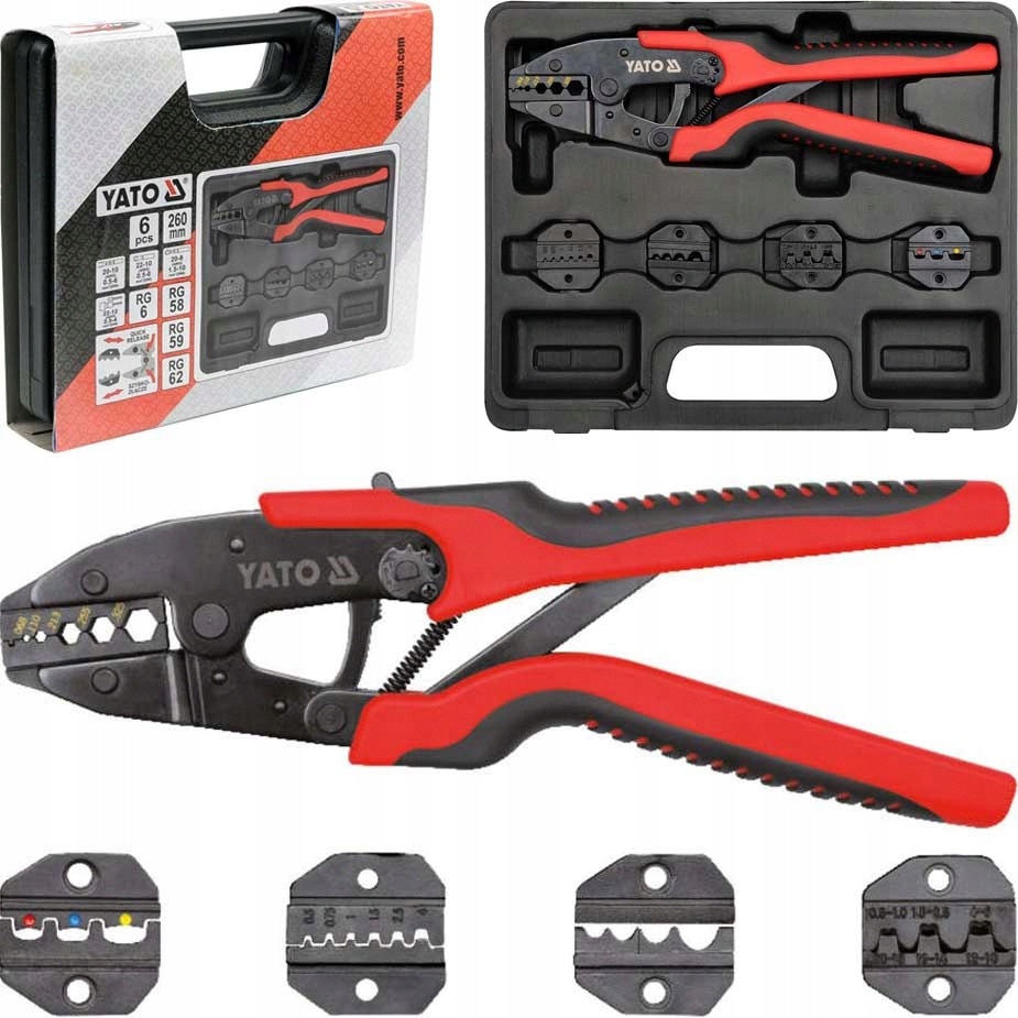 Szczypce zaciskarka do konektorów Matryce 6el.