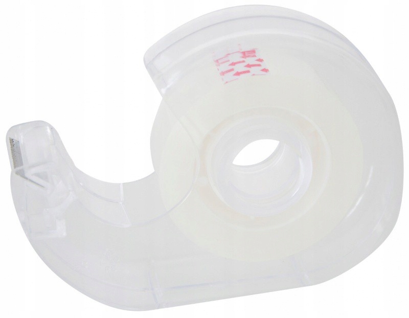 TAŚMA KLEJĄCA BIUROWA 19MM x 33M Z OBCINACZEM