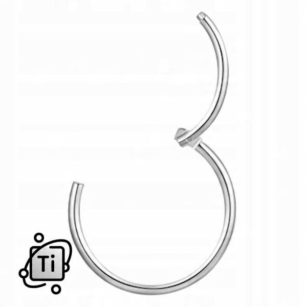 

Tytanowy Kolczyk Kółko Clicker Ring 0,8/10 mm