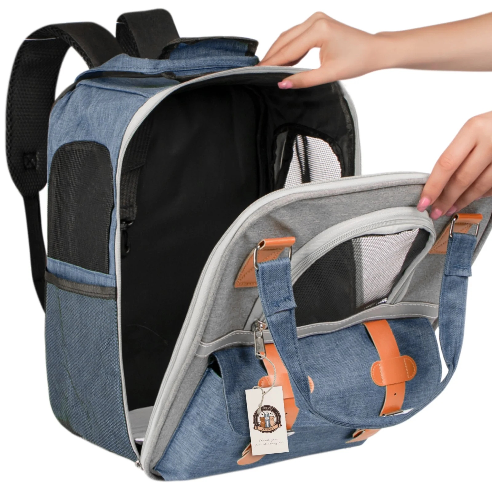 Levně Silný A Pohodlný Větraný Batoh Přepravka Pro Zvířata Do 8 Kg