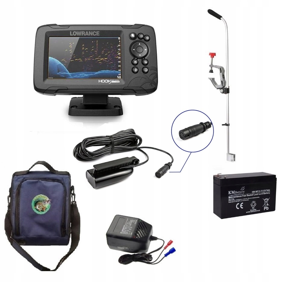 

Echosonda z Gps Lowrance Hook Reveal 5 Hdi Zestaw