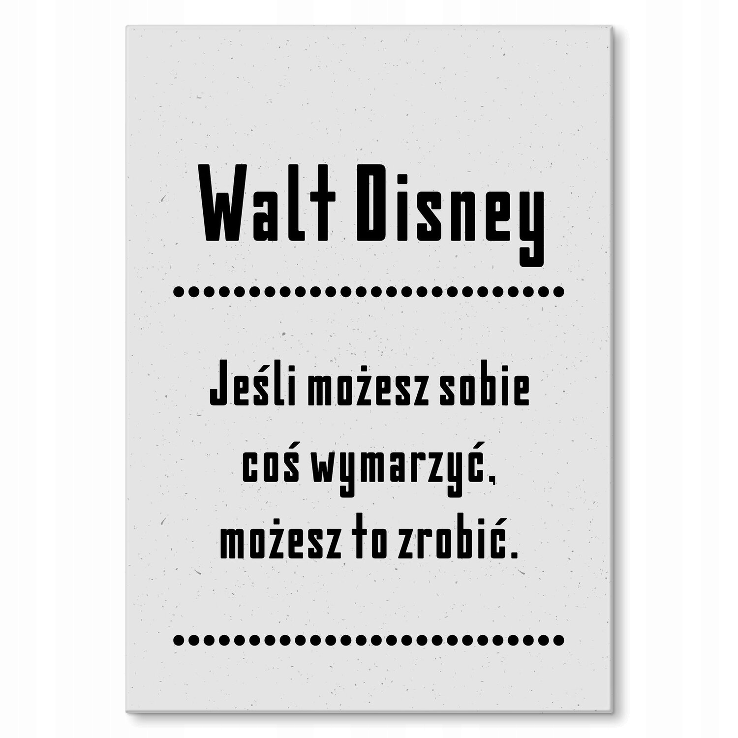 Kovový plakát s citátem Walta Disneyho, Dárek 42 x 59 cm