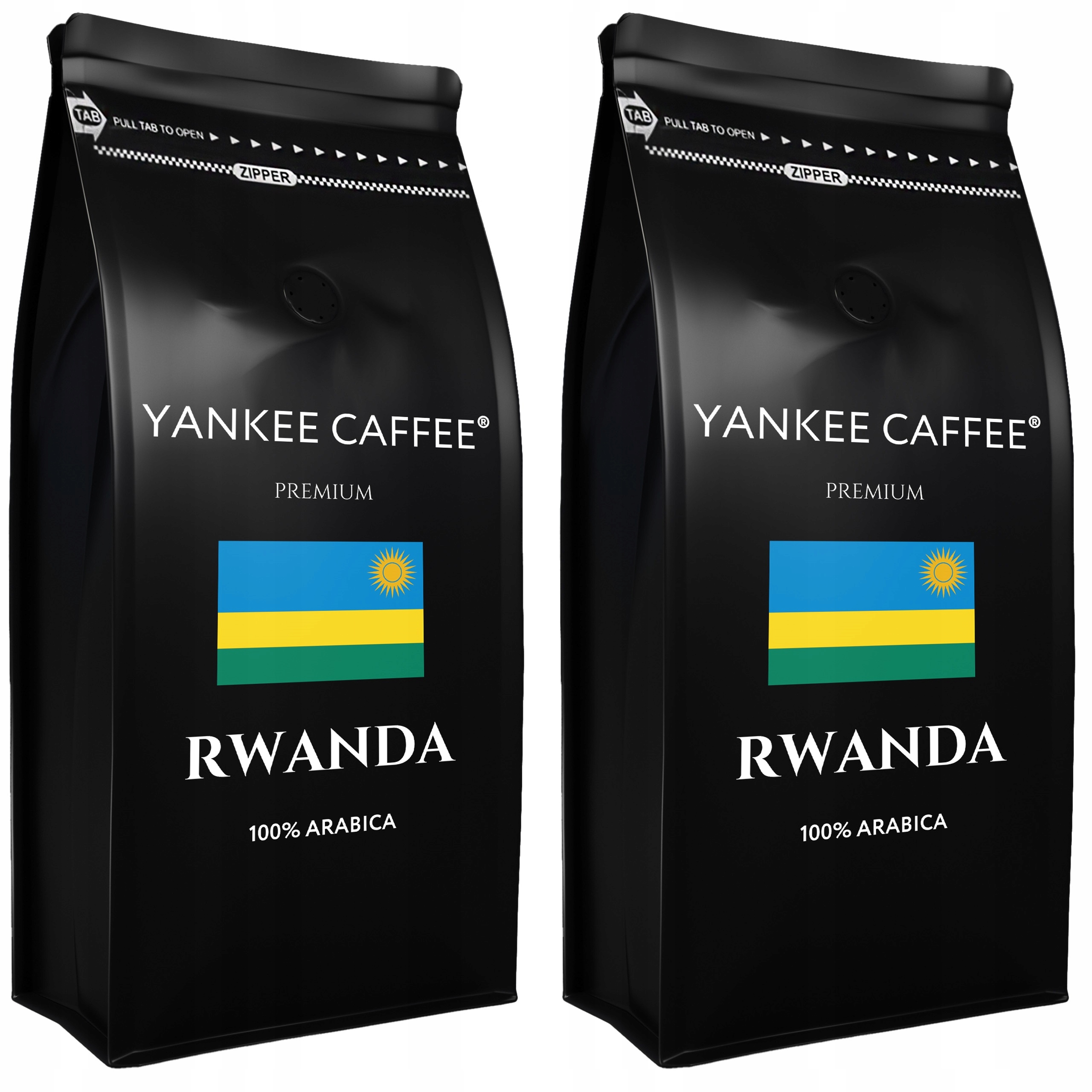 Káva zrnková 2x1kg Arabica čerstvě pražená Rwanda pro kávovar a překapávač