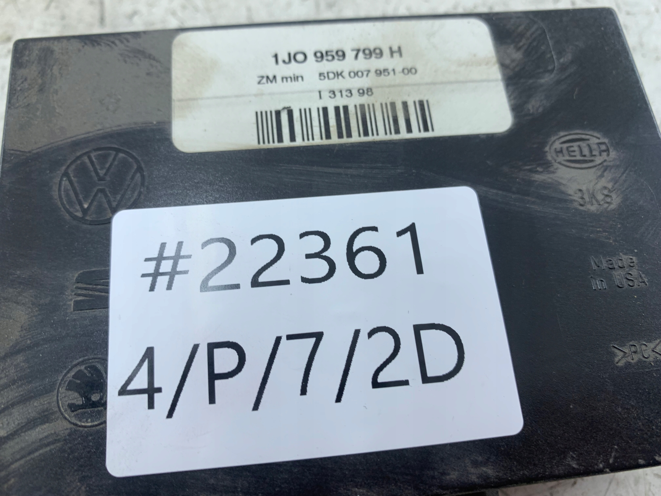 VW GOLF IV unité commande confort 1J0959799H