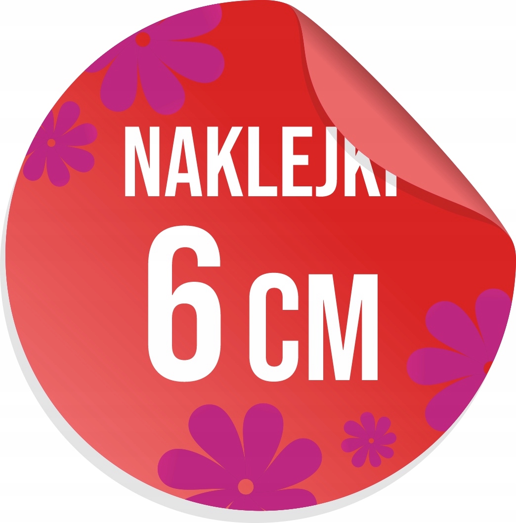 

Naklejki, Etykiety Z logo Firmy Wlepki 6cm 100szt.