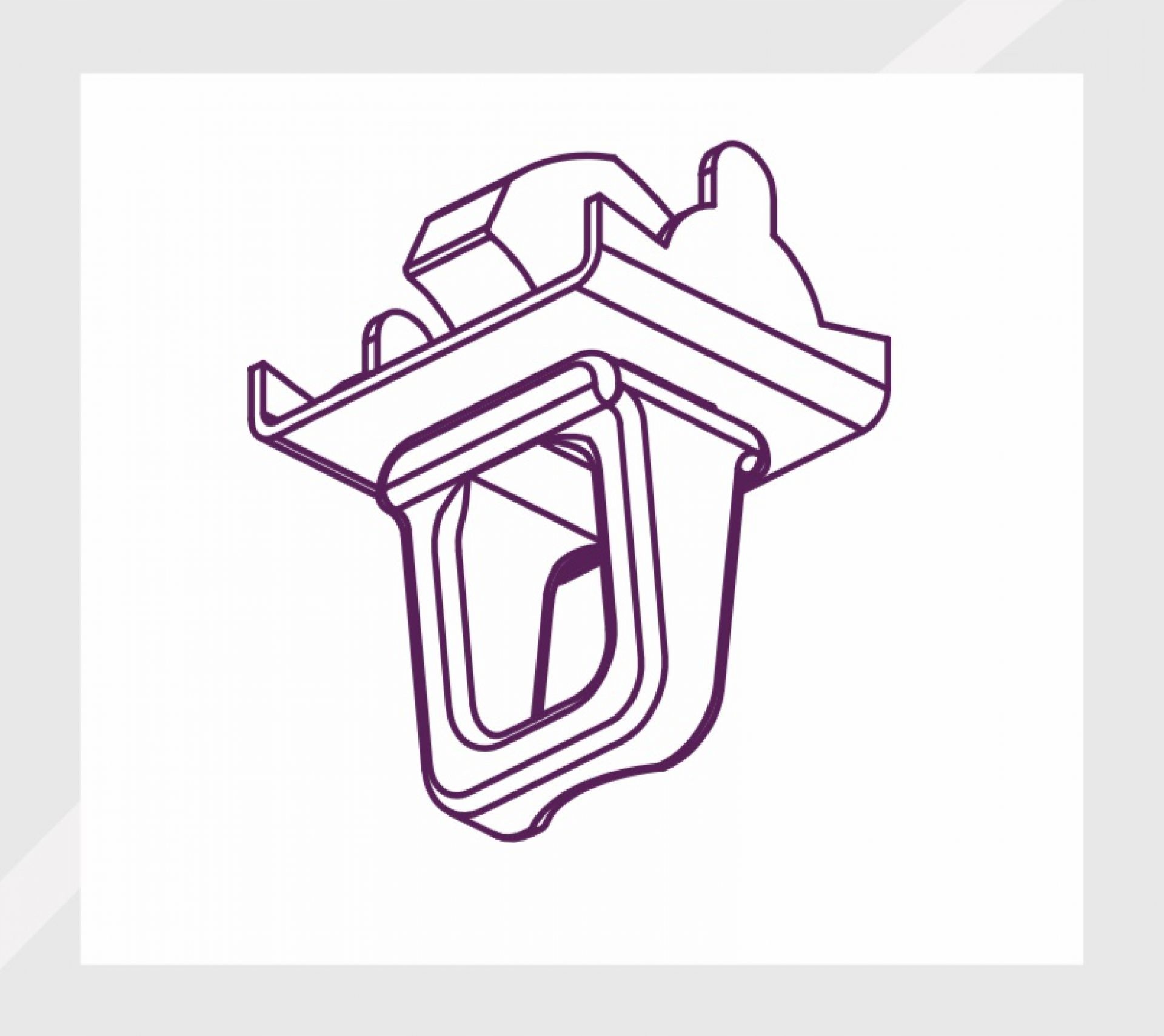 Stoper Twist do szyny KS Długość szyny 1 cm