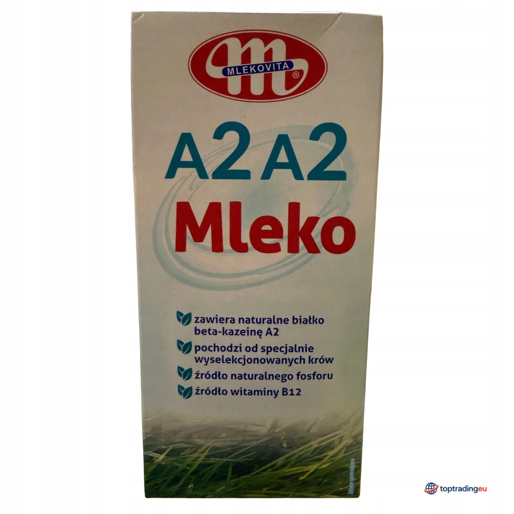 Levně Mlekovita A2A2 Mléko 1L 12x1L Karton Uht Zdroj bílkovin a vápníku