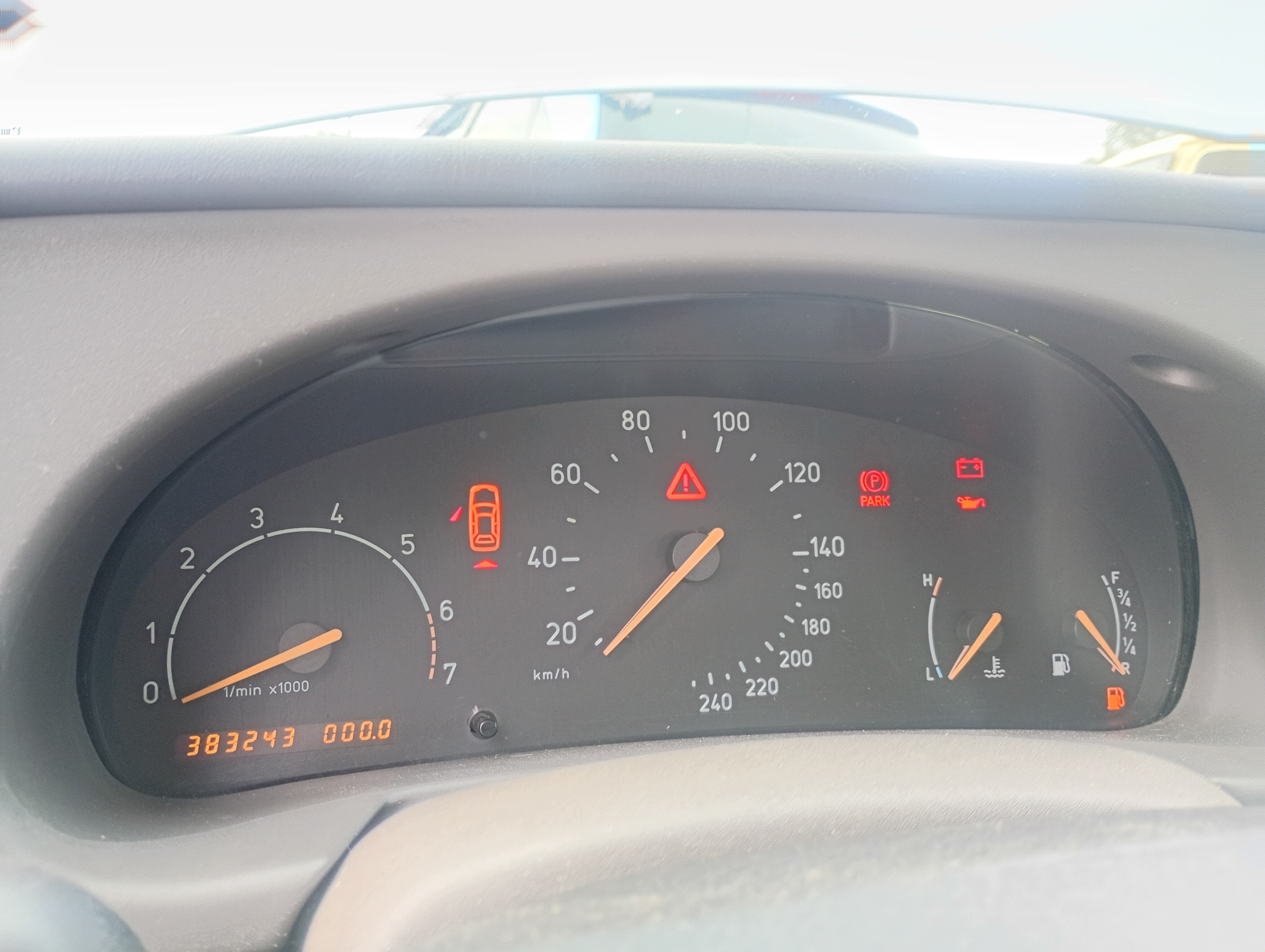 dials dials tachometer Saab 93 9-3 98-02 2.3 mileage 383 243km