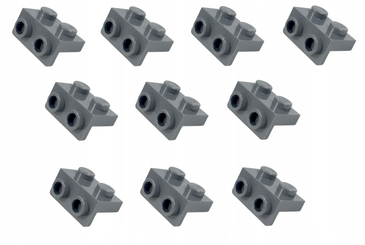 

Lego Płytka łamana 1x2 ciemny szary 99781 -10szt