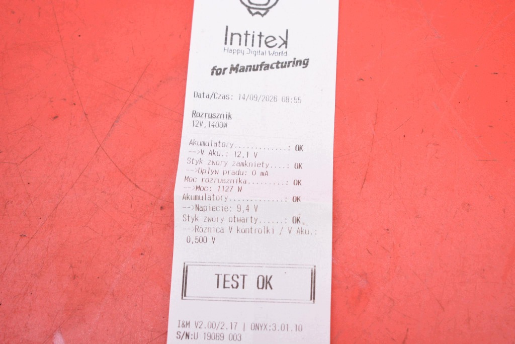 starter test 0001107406 MERCEDES C-KLASA W203 1.8 compressor; 163 KM