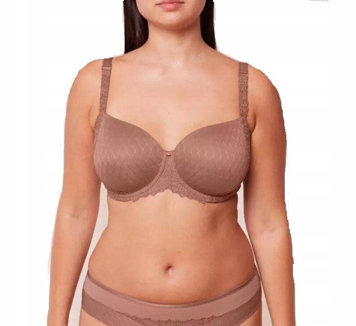 U739 Triumph vyztužená podprsenka hnědá Azalea Florale Wp velikost 75C