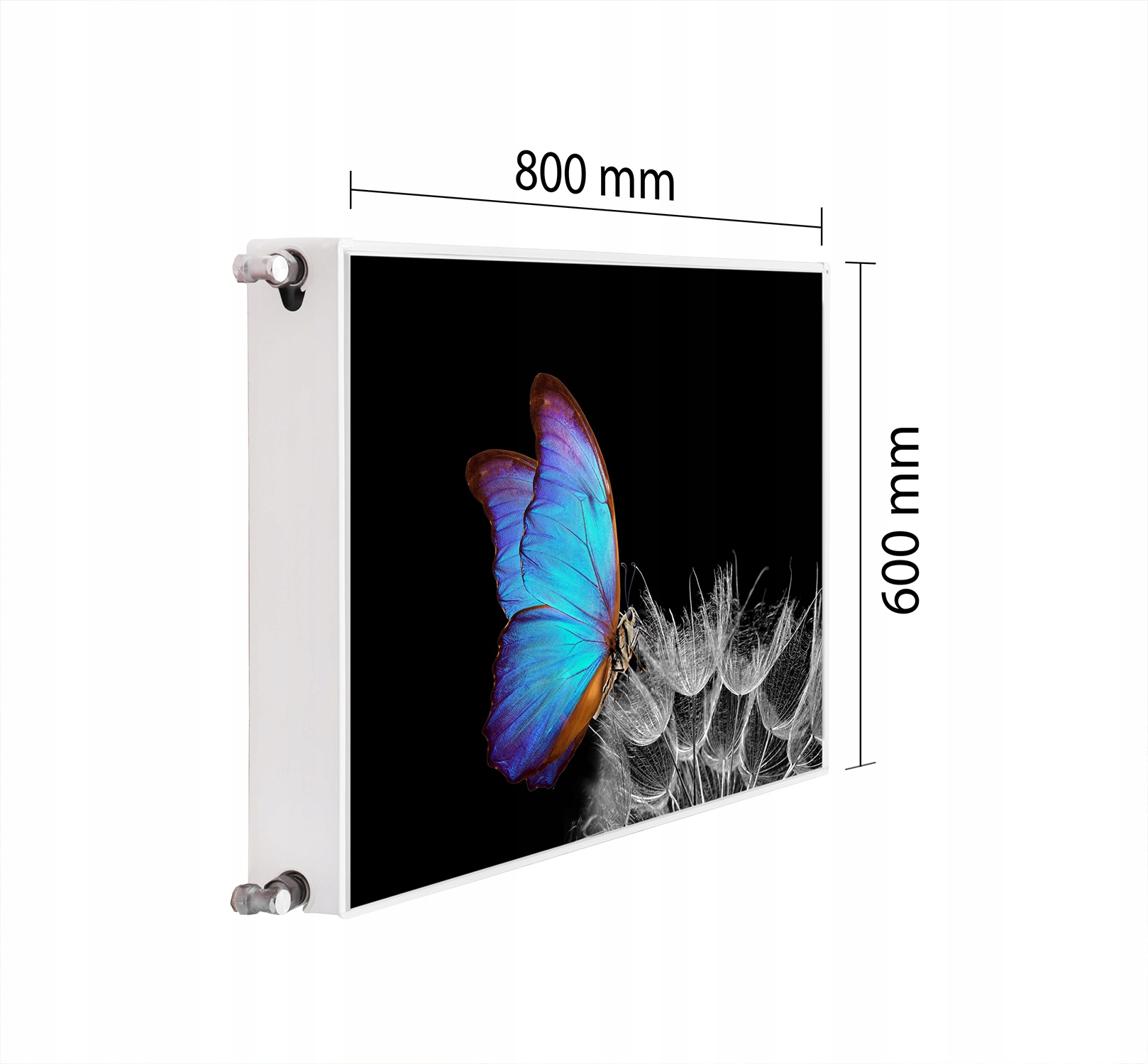 Magnetická Krytka Na Radiátor 80x60 Motýl Podložka Magnet