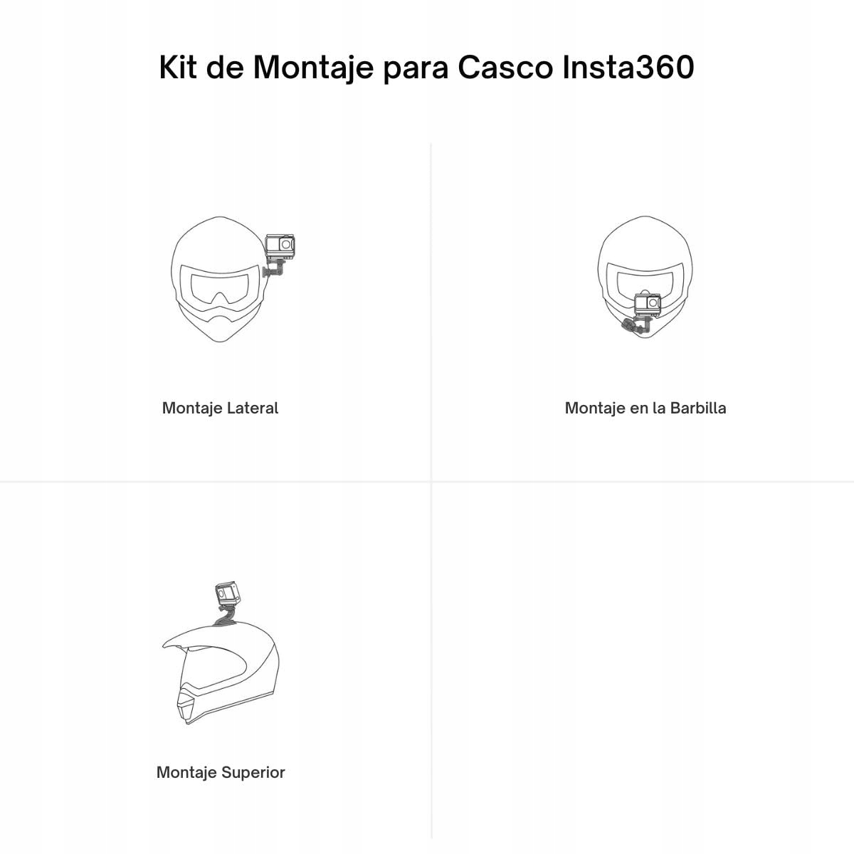 Insta360 Mocowanie Na Kasku Do ONE R ONE X ONE Kamera Action Sportowa — miniatura 4