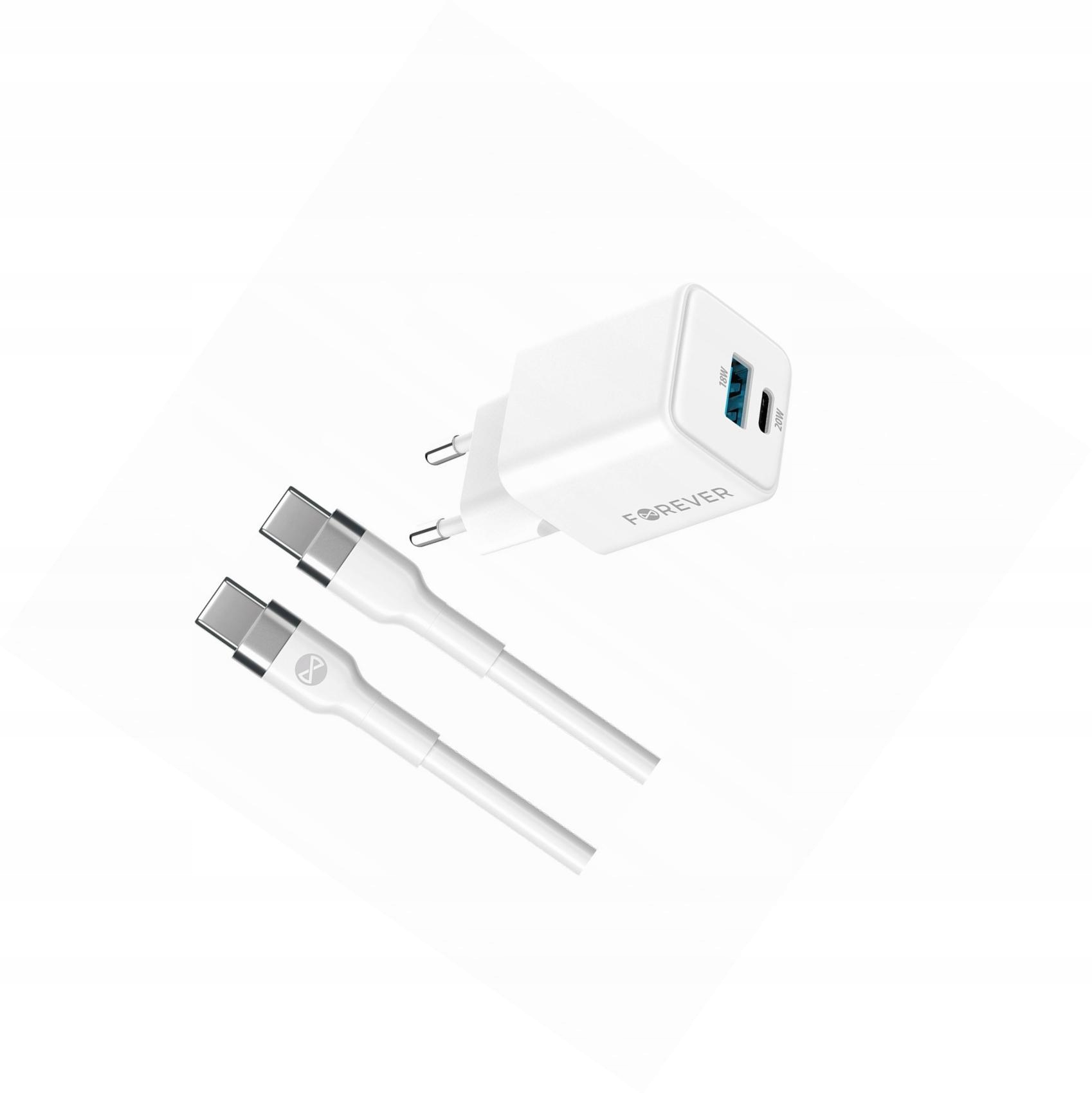 Szybka ładowarka GaN 20W Usb i Usb-c z kablem do Samsung Galaxy A36 5G