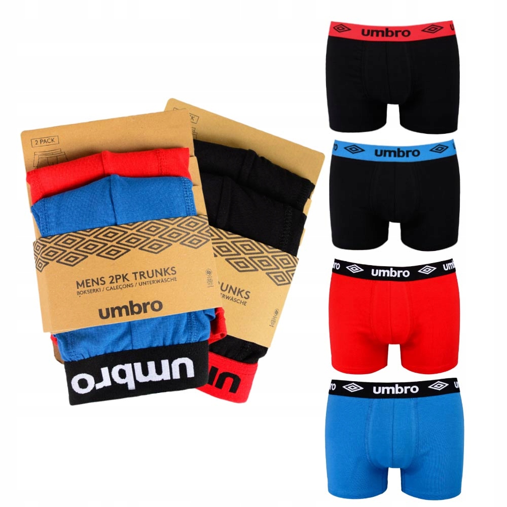 

Umbro Bokserki Męskie 4 sztuki 0197 Rozmiar XL